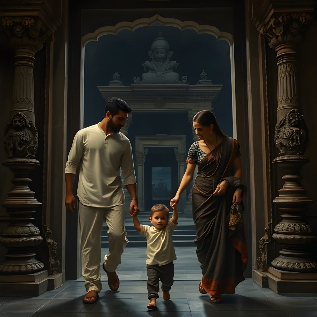 Rudra with parents in the past